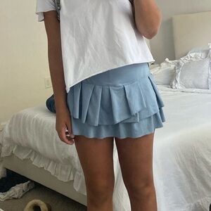 Lucky in Love Blue Tennis Skirt